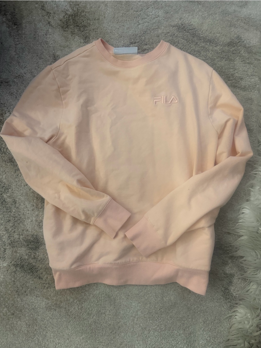 FILA Women's Pale Pink Crewneck Sweatshirt
